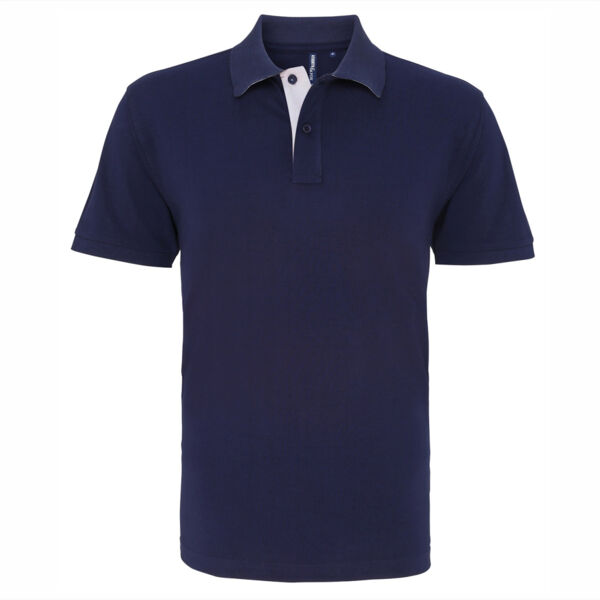 Men's classic fit contrast polo Thumbnail